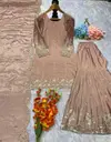 Tew Chinon Silk Embroidery Work Readymade Suits Bulk Orders In India